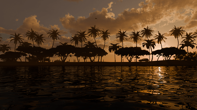 Tropical Sunset Loop - Finished Projects - Blender Artists Community