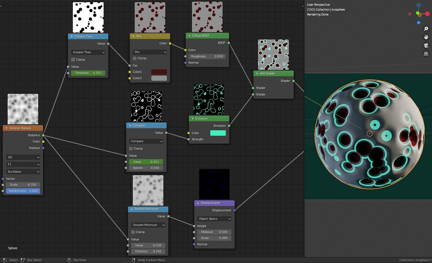 Node d c. Blender displacement node.