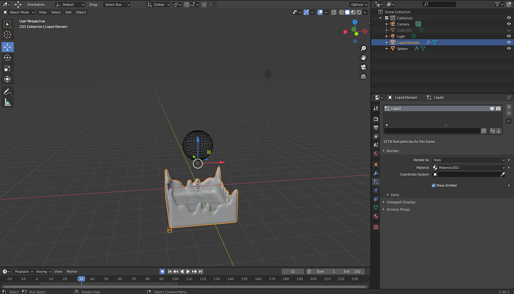 Blender Fluid simulation help - Basics & Interface - Blender Artists ...