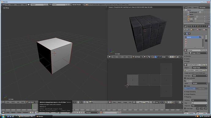 Object Show Texture Help with texture mode in 3d viewport - Materials and Textures ...