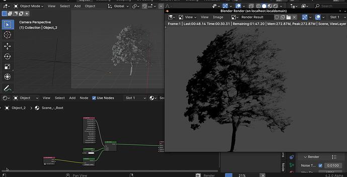 Why isn't my tree appearing in my final render? - Lighting and ...