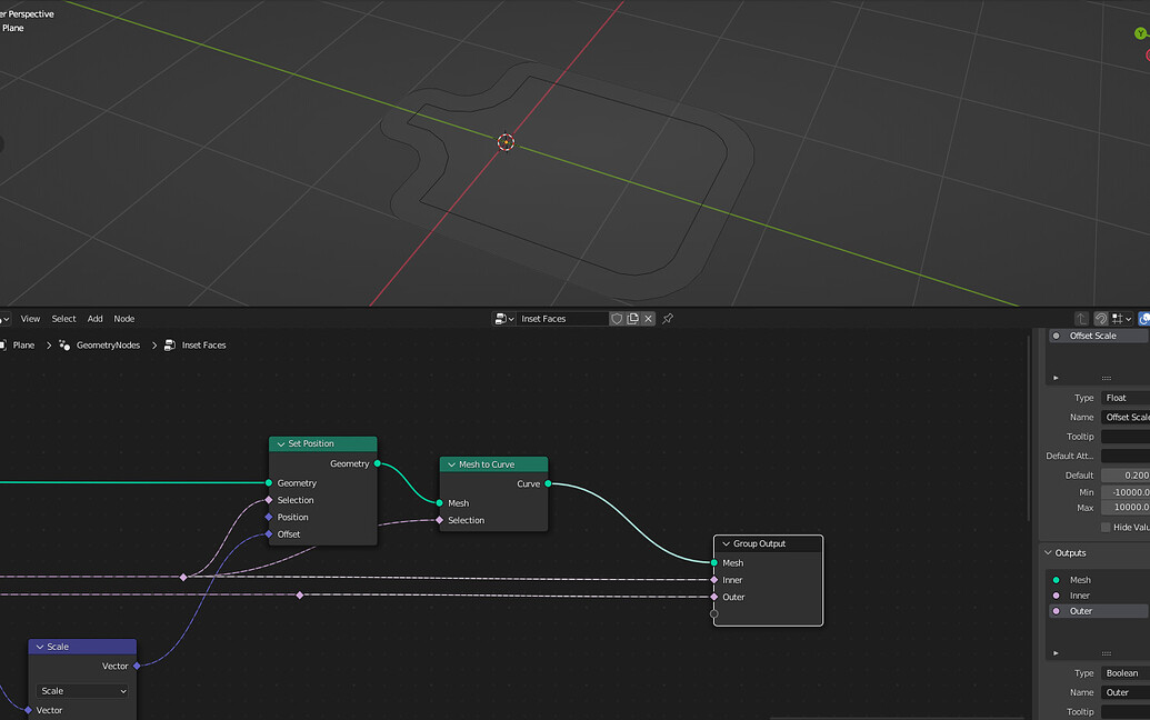 How To Create Curve From 3d Mesh Bounds And Slide Inside The Surface