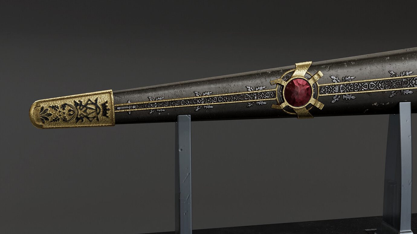 Ceremonial dagger Finished Projects Blender Artists Community