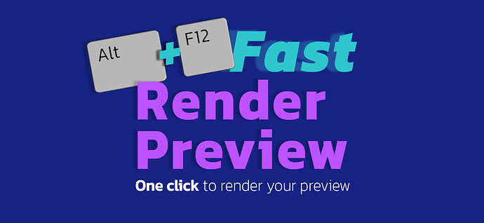 Fast Render Preview - Released Scripts and Themes - Blender Artists ...