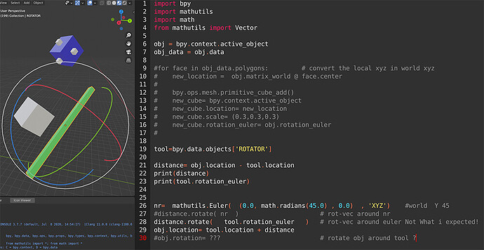 Rotate around an object using