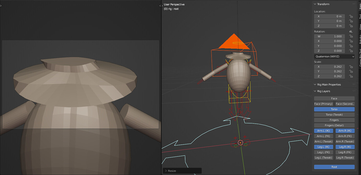 Problem scaling root bone in rigify - Animation and Rigging - Blender ...