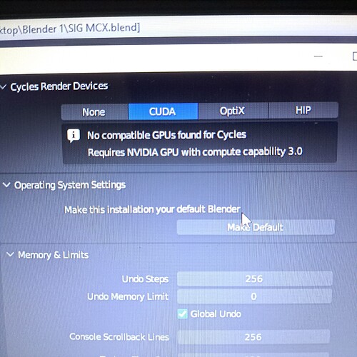 No compatible GPUs found for Cycles - Technical Support - Blender ...