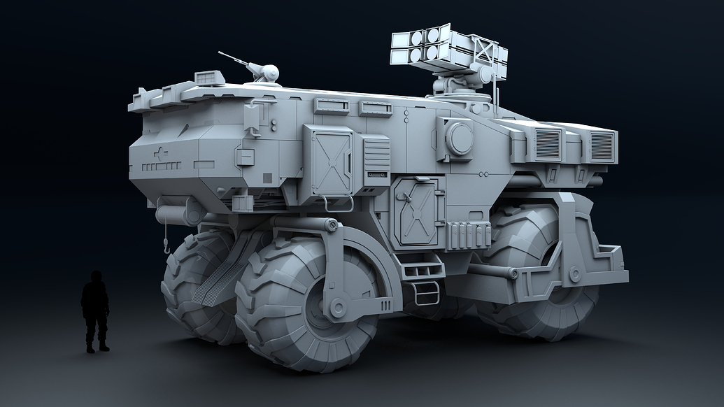 Armoured Vehicle concept - Finished Projects - Blender Artists Community