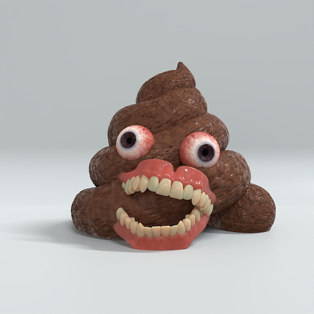 Scientifically Accurate Turd Emoji Finished Projects Blender Artists Community