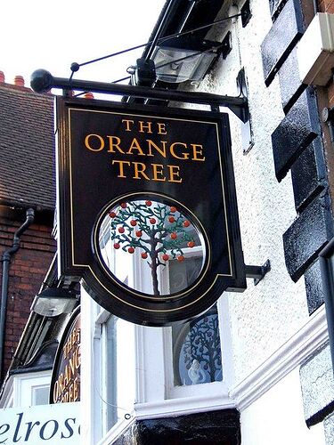 orange tree sign