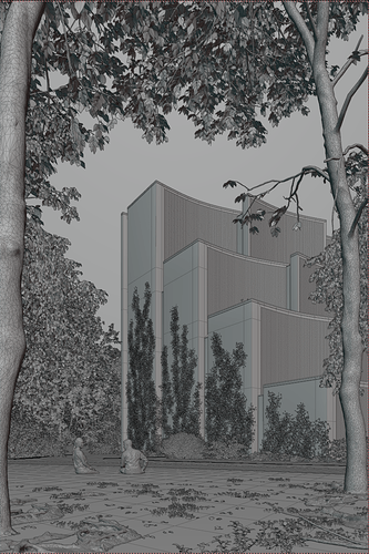 Hanging Garden Copenhaga - wireframe render2