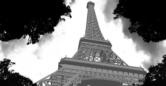 Eiffel Tower Post Apocalyptic Concept art