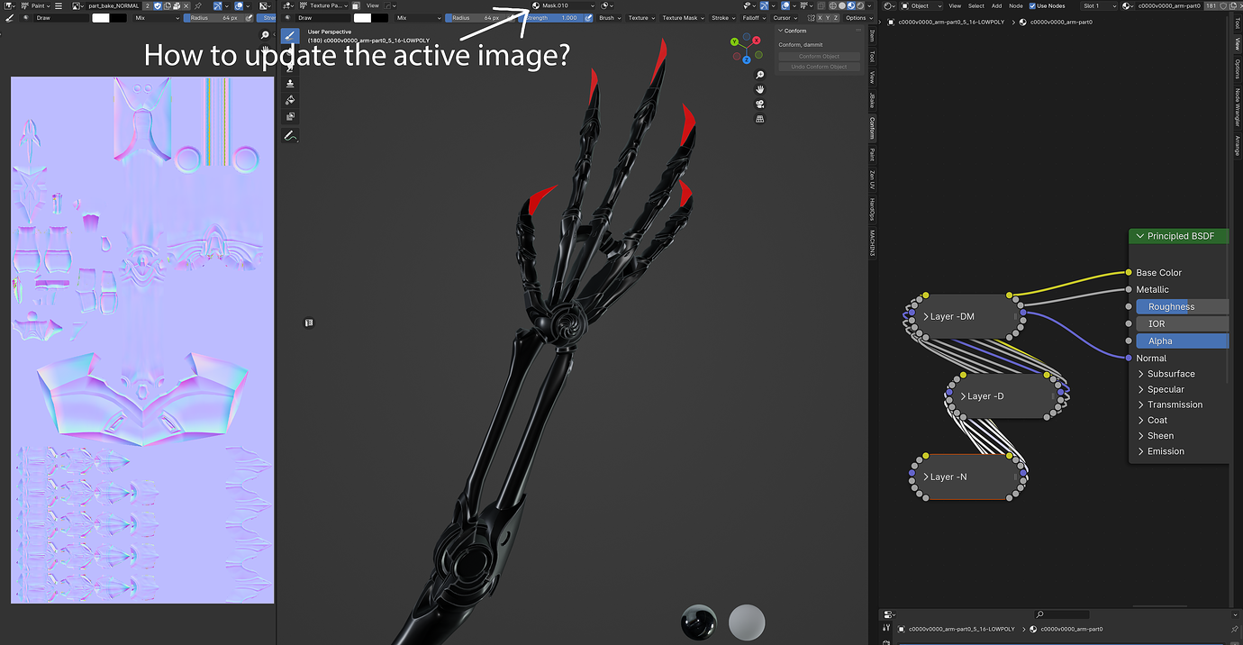 How do I update the active image in texture paint properly? - Python ...