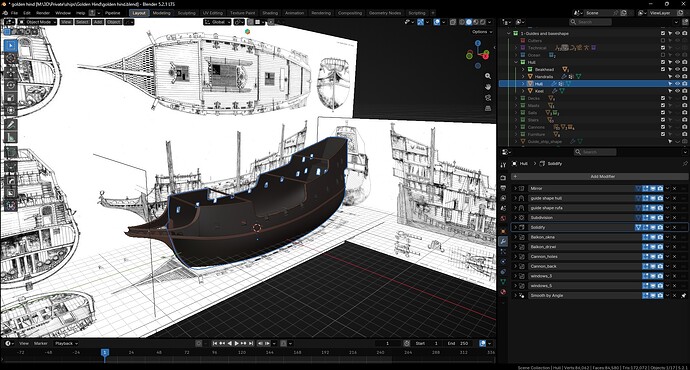 2- hull modelling modifiers