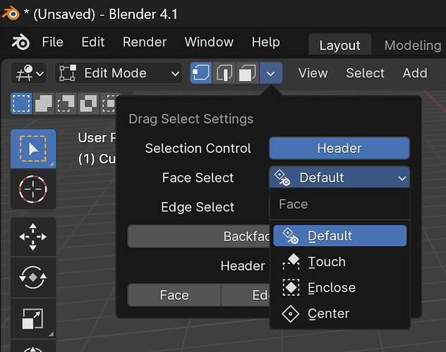 face modes