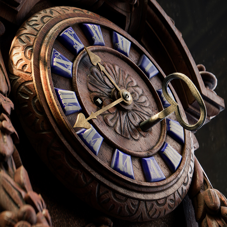 Vintage antique clock - Finished Projects - Blender Artists Community