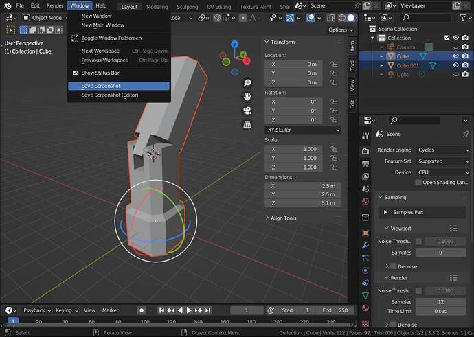 Rotate multiple meshes relative to the active one in the local ...
