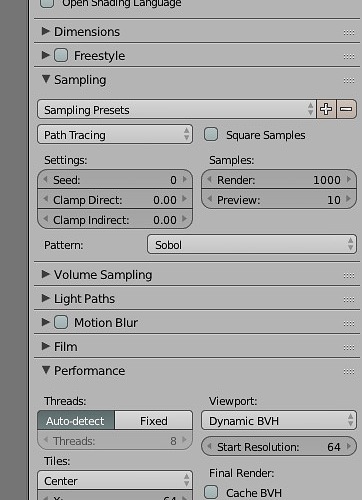 cycles render settings question - Basics & Interface - Blender Artists ...