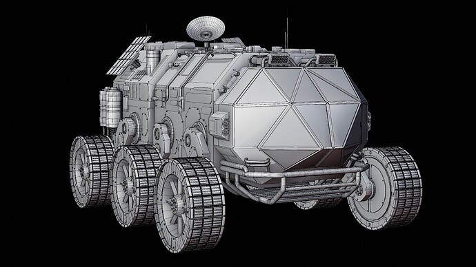 Mars Rover Wireframe 1