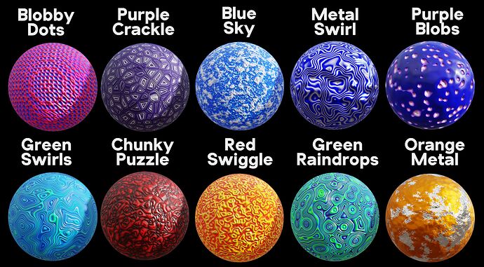Procedural Material Pack 6 (with names)