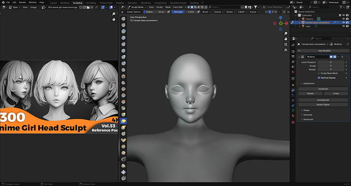 sculpt 34 300anime girl promo