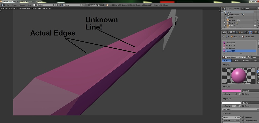 Edges appearing through flat faces - Modeling - Blender Artists Community