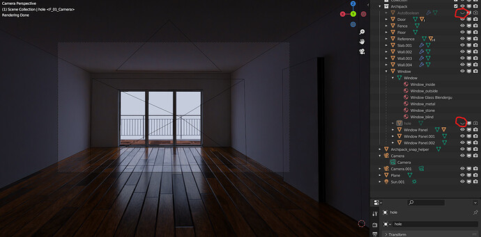 Viewport rendering archipack windows - Lighting and Rendering - Blender ...