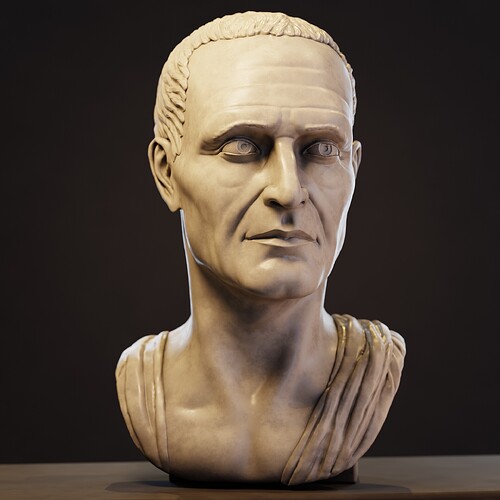 Roman Bust Statue Sculpt 1