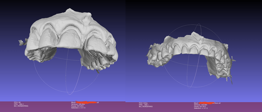 change to perspective view blender