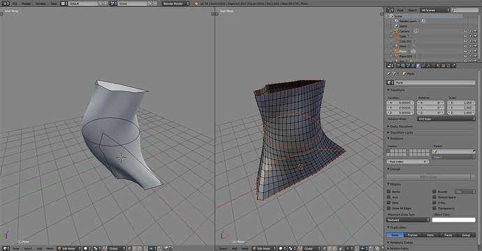 Help with Smooth Transition between 2 faces - Modeling - Blender ...