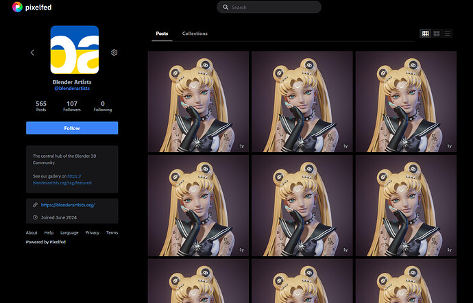 Blender artists @ pixelfed.social - Blender Artists Website Support ...