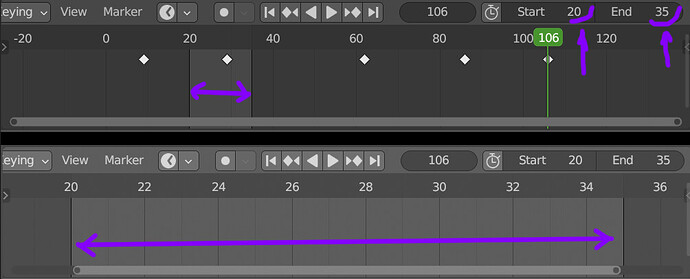 Set timeline scale by start -end frame - Python Support - Blender ...