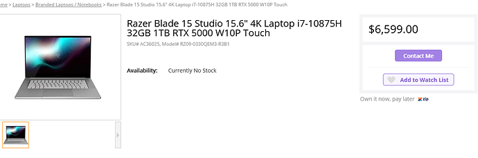 Screenshot 2021-08-15 at 01-04-05 Razer Blade 15 Studio 15 6 4K Laptop i7-10875H 32GB 1TB RTX 5000 W10P Touch
