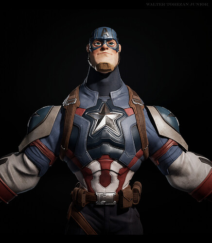 Captain America Realtime Model - Finished Projects - Blender Artists ...