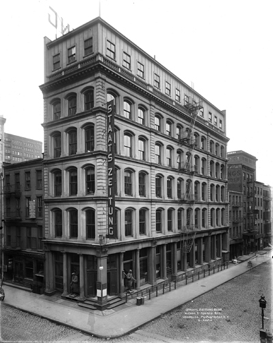 1914 Staats-Zeitung Building, William & Spruce Streets