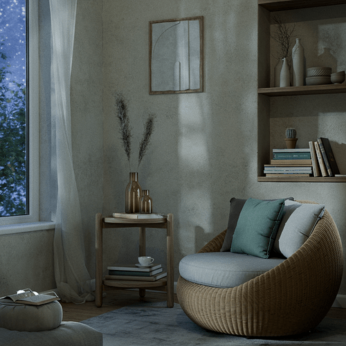 Boho reading nook00087436