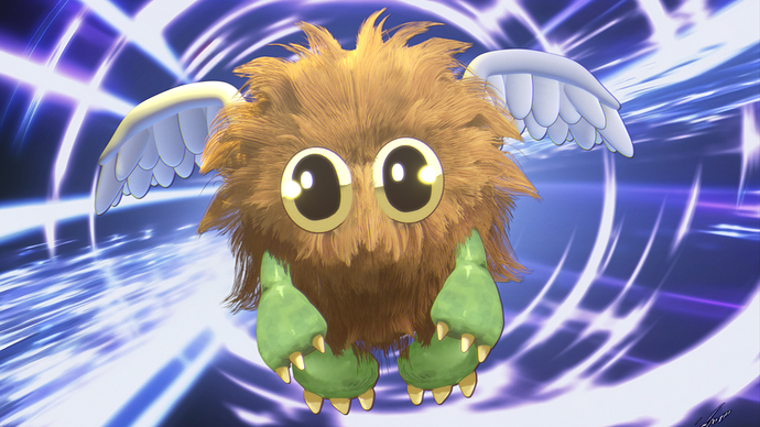 Winged Kuriboh by Pierre Schiller