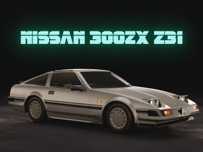 Nissan 300 zx z31 (1984) - Finished Projects - Blender Artists 