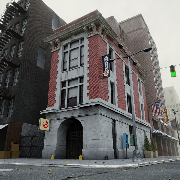 Ghostbusters Headquarters - Finished Projects - Blender Artists Community