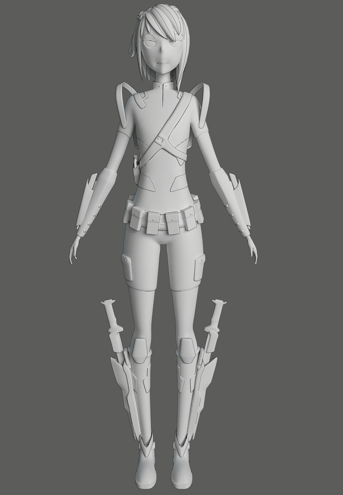 Anime Character Model Works In Progress Blender Artists Community 5387