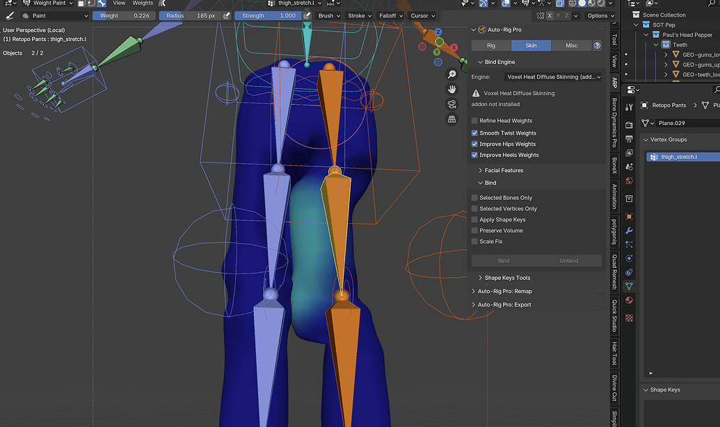 Auto-Rig Pro deforming mesh - Animation and Rigging - Blender Artists ...