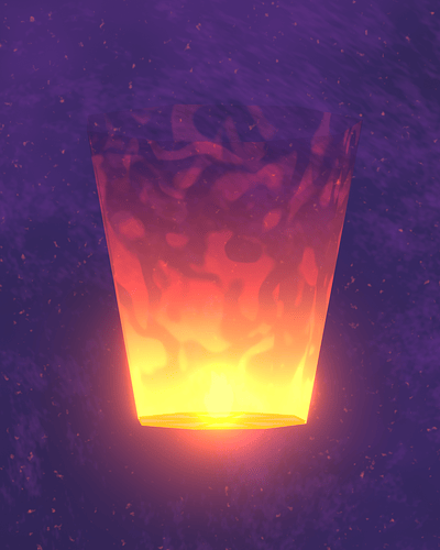 Toothless under a sky of lanterns 4