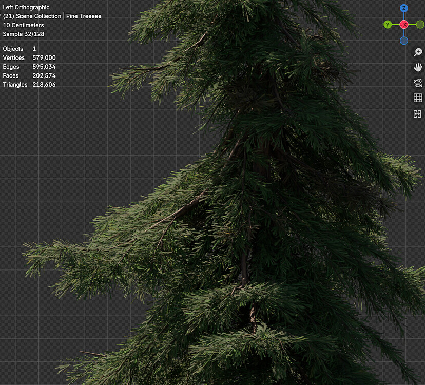 Procedural Pine Tree Generator system - Blender Tests - Blender Artists ...