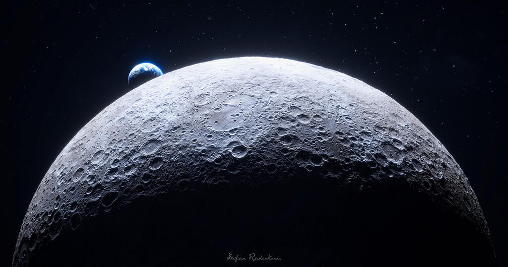 Earthset From the Lunar Far Side