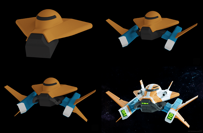 3D spacecraft by Metin Seven - WIP stages