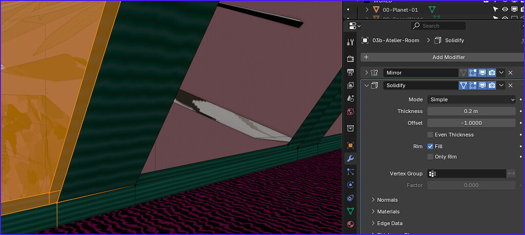 Solidify Modifier issue: Solidified Inner Window Frame Gap with ...