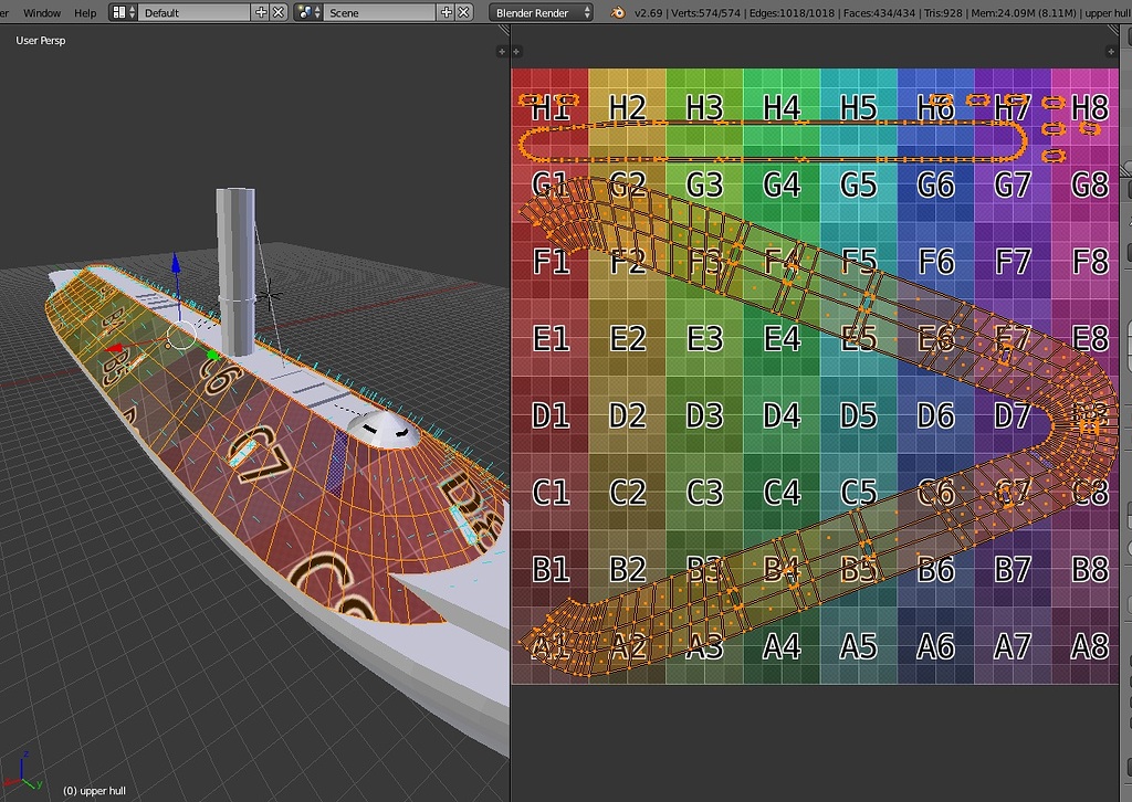 Question on UV Unwrap of CSS Virginia - Modeling - Blender Artists ...