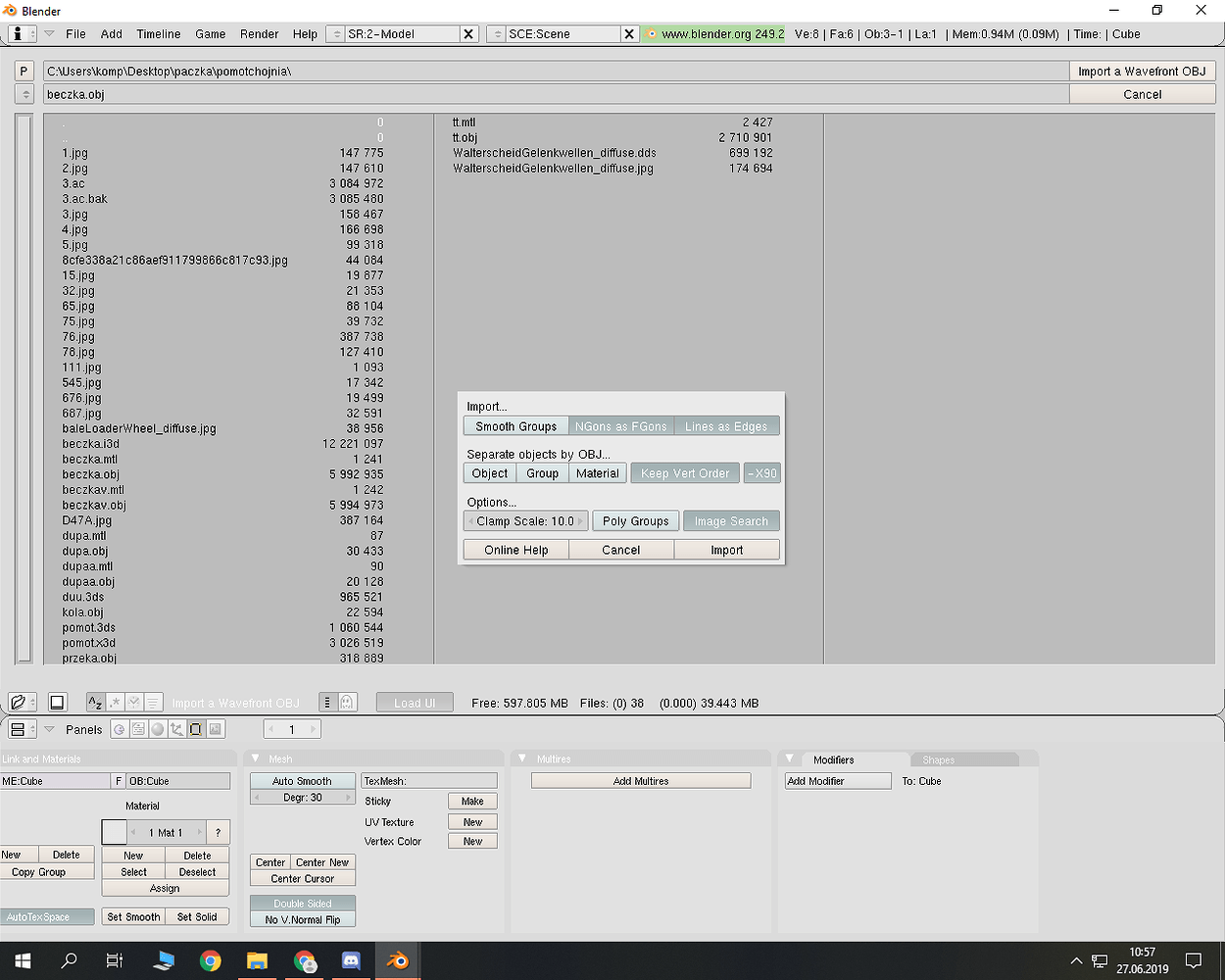 import obj python script error - Materials and Textures - Blender ...