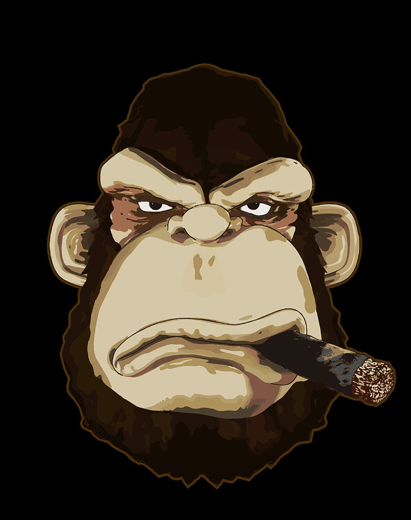 Gorilla with Cigar - Finished Projects - Blender Artists Community
