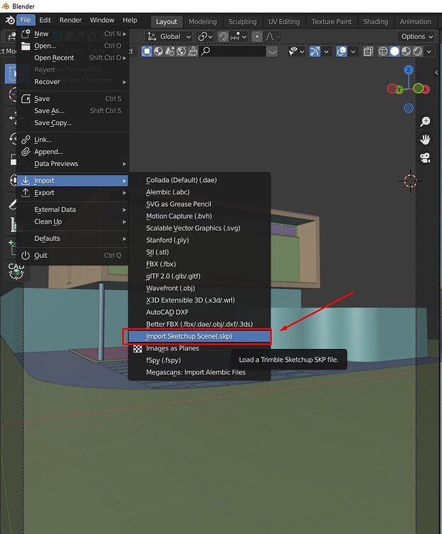 Import From SKETCHUP To Blender - Blender Tutorial - Tutorials, Tips ...